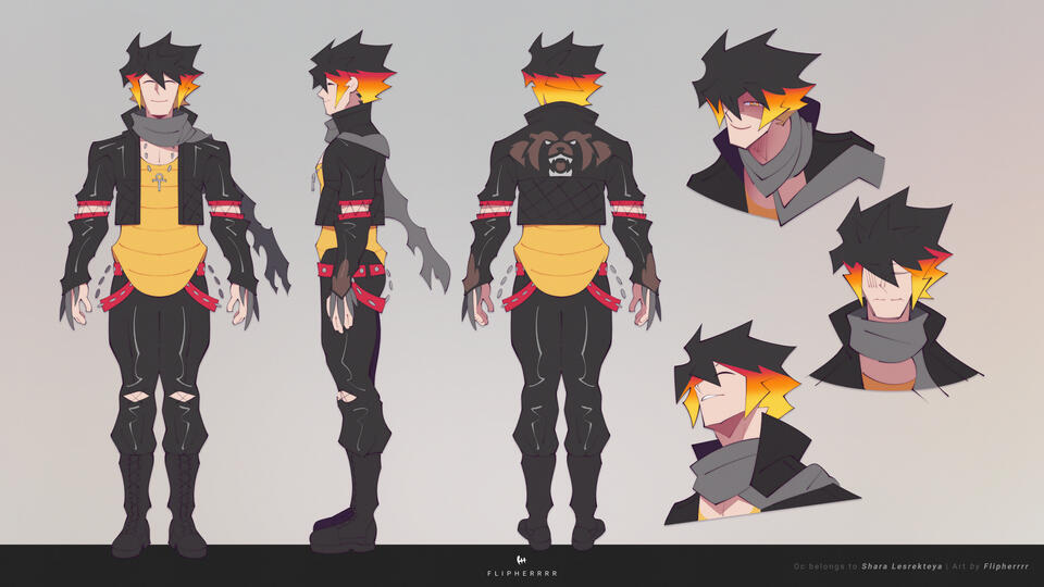 Rex's character sheet